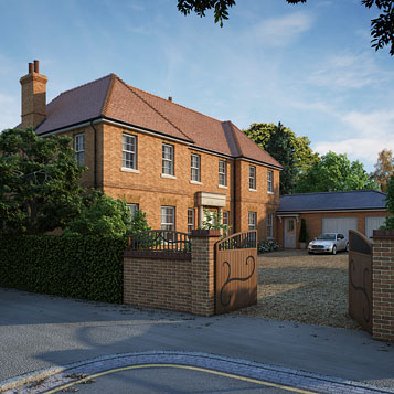 Traditionally architected replacement new build house in Wimbledon